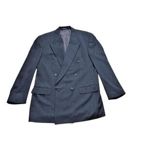 Baumler Blazer Mens Size 46 Double Breasted Wool Vitale Barberis Canonico Jacket